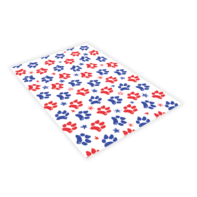 Dog Paw Print - Star Spangled